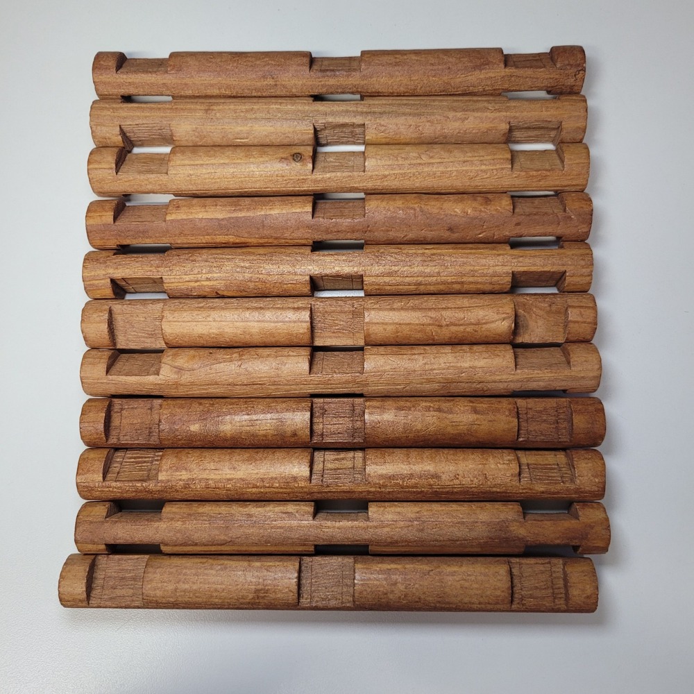Lincoln Logs 7.5 Inch Long Wood Building Pieces Lot of 10 Brown Vintage Style